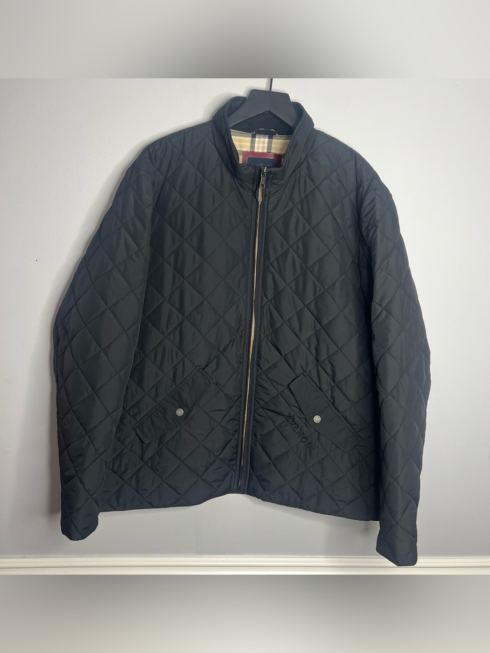 Brooks Brothers Quilted Jacket Mens XL Black